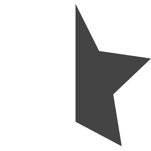 512x512 Right, Half, Star Icon Free Of Vaadns