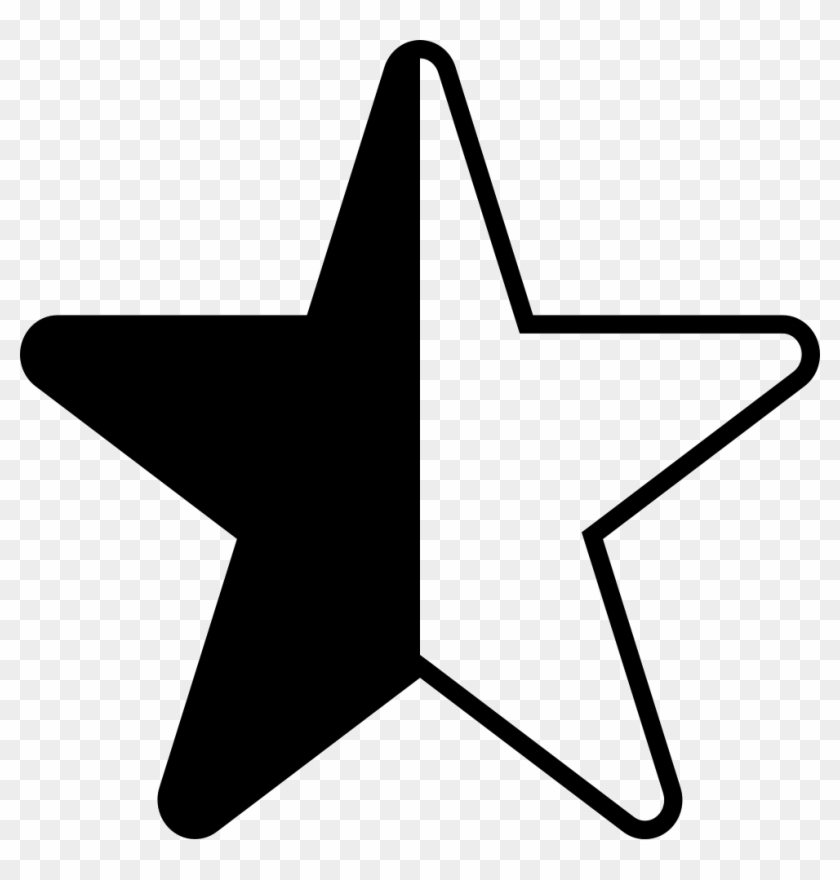 Half Star Icon at Vectorified.com | Collection of Half Star Icon free ...