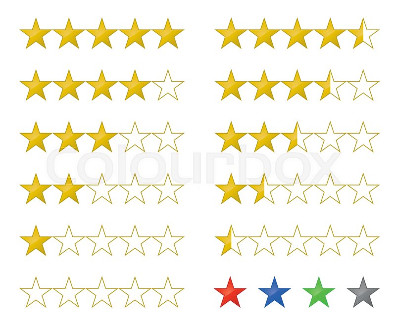 800x667 Golden Stars Rating And Review Icons