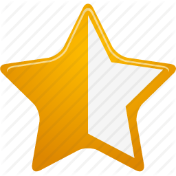 256x256 Full, Half, Star Icon