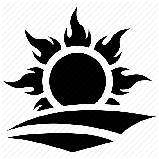 512x512 Half Sun, Seaview, Sun, Sunrise, Sunset Icon