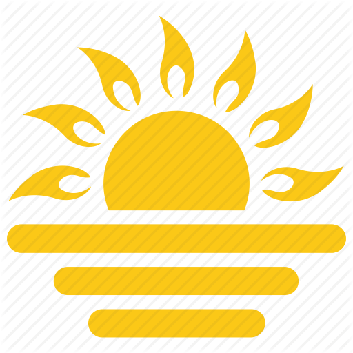 512x512 Half Sun, Solar Sun, Sun, Sunrise, Sunset Icon