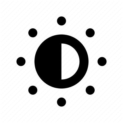 512x512 Brighten, Dim, Half Sun, Sun, Sunlight Icon