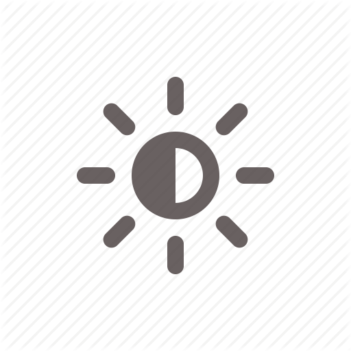 512x512 Brightness, Half, Sun, Weather Icon