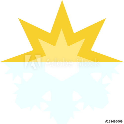 500x500 Half Sun Half Snowflake Icon