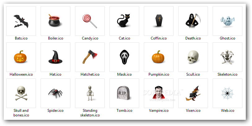 813x408 Download Desktop Halloween Icons