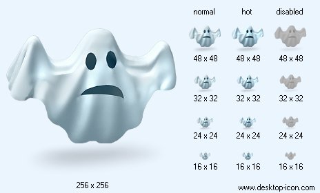 464x280 Ghost Icon Image Desktop Halloween Icons