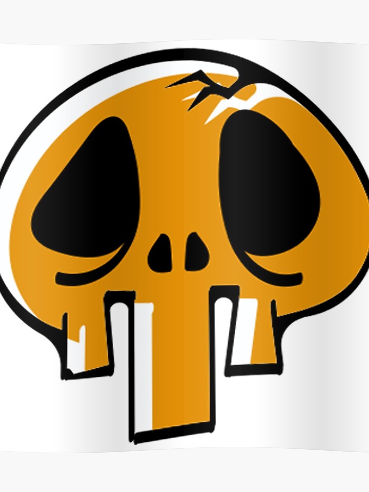 Happy Halloween Emoticon Skull Duh Face Poster 750x1000 Happy Halloween Emoticon Skull Duh Face Poster