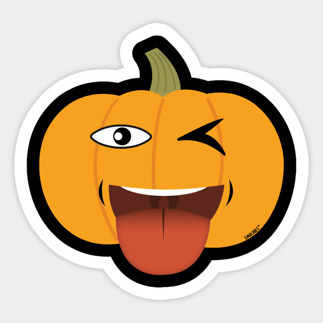 One Eye Tongue Out Pumpkin Halloween Emoji 630x630 One Eye Tongue Out Pumpkin Halloween Emoji