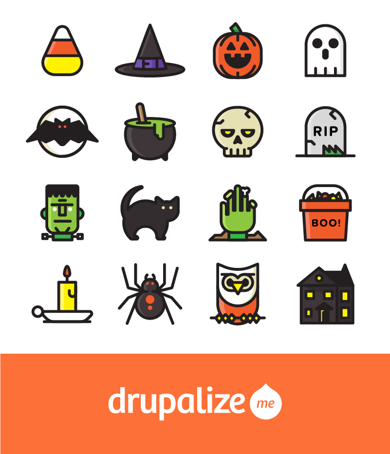 Free Halloween Icon Set Drupalize Me 801x932 Free Halloween Icon Set Drupalize Me