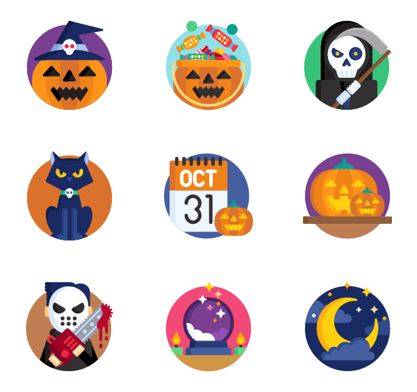 600x564 Halloween Icon Packs