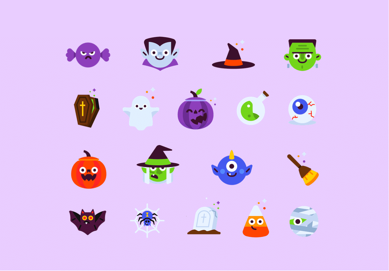 1306x910 Halloween Icon Set From Proto Io