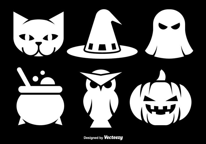 700x490 Halloween White Icons