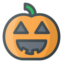 256x256 Pumpkin, L Halloween, Jacklantern Icon Of Colored Outline