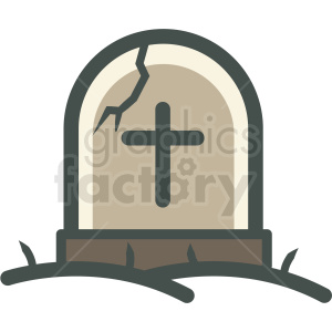 300x300 Tombstone Halloween Vector Icon Image Clipart Royalty Free Gif
