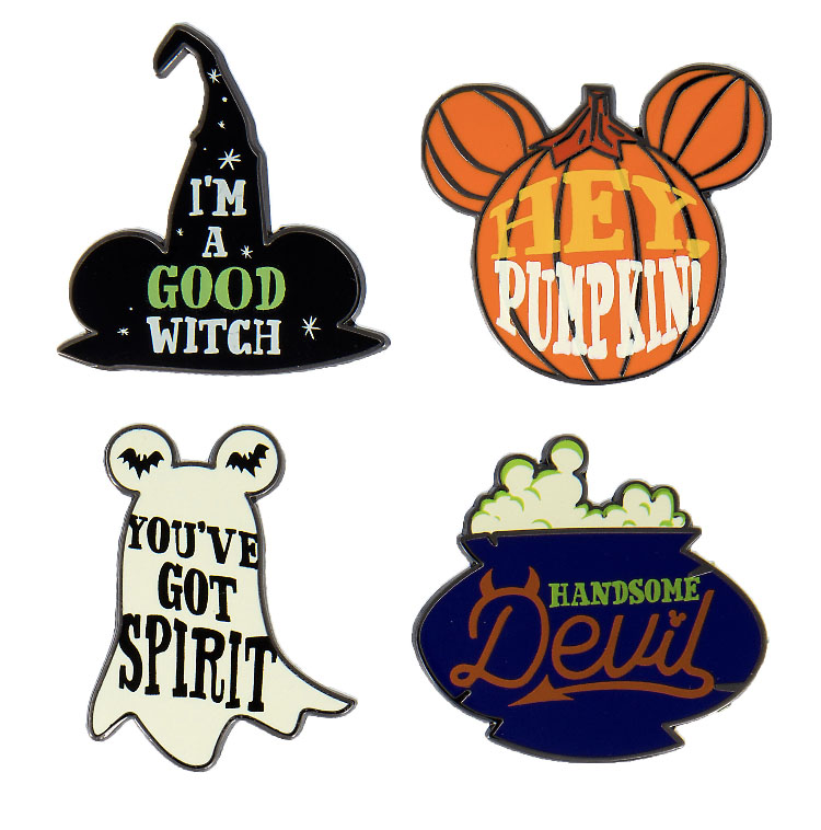750x758 Disney Halloween Pin Set