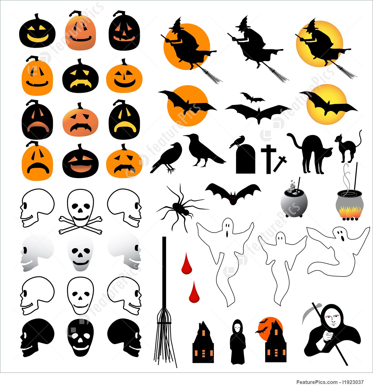 1300x1360 Emblems And Symbols Halloween Icons