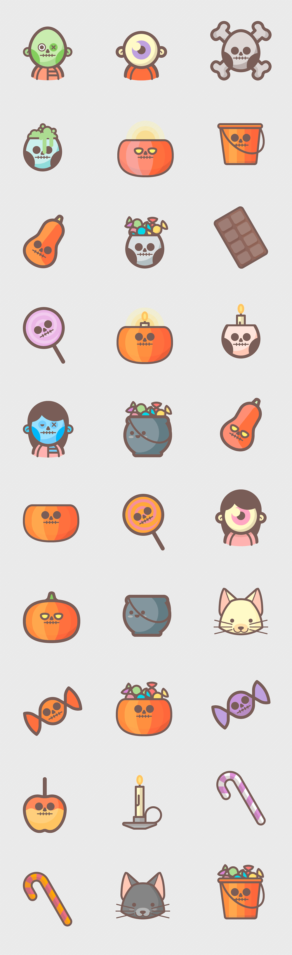 1000x3263 Free Halloween Icons Pack
