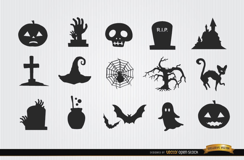 842x552 Halloween Horror Objects Icon Pack