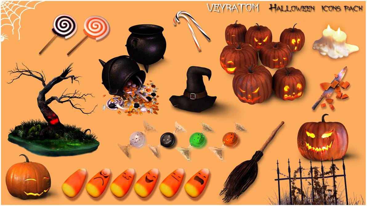 1192x670 Sweet Halloween Icon Pack