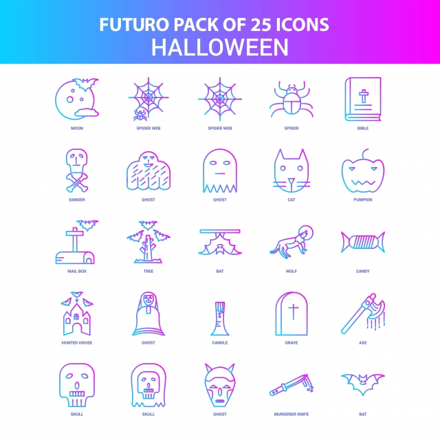 640x640 Blue And Pink Futuro Halloween Icon Pack, Background, Bat