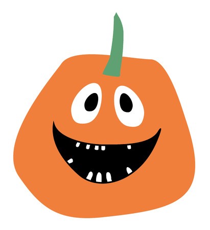 411x450 Orange Pumpkin Halloween Pumpkn Pumpkin Royalty Free Vector