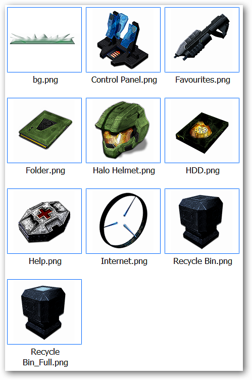 499x750 Desktop Fun Halo Customization Set