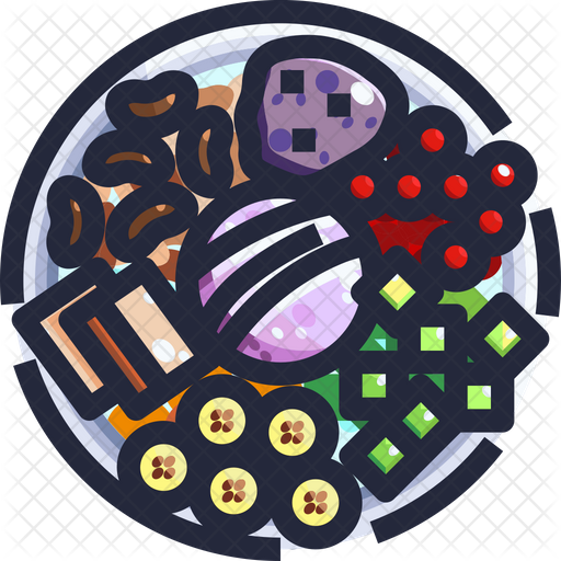 512x512 Halo Halo Icon Of Colored Outline Style
