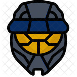 256x256 Halo Icon Of Colored Outline Style