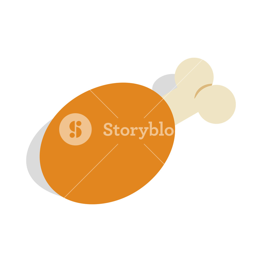 1000x1000 Ham Icon In Isometric Style Isolated On White Background Food