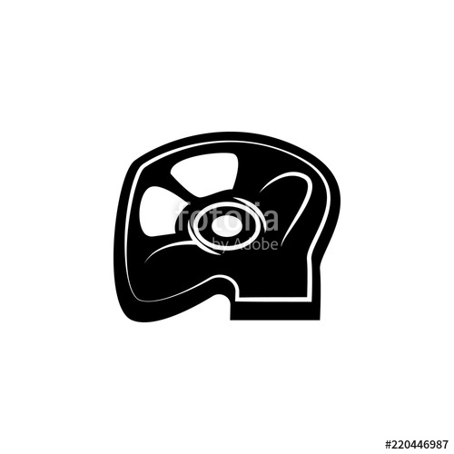 500x500 Ham Illustration Element Of Meat Product Icon For Mobile Concept