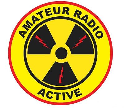 400x350 Amateur Radio Active Decal Or Patch