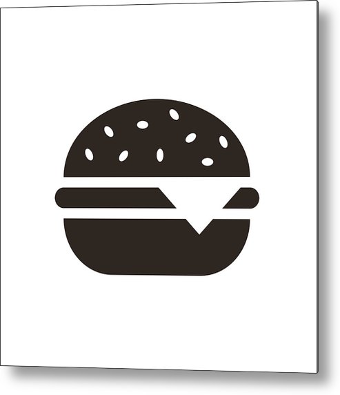 493x572 Hamburger Icon Metal Print