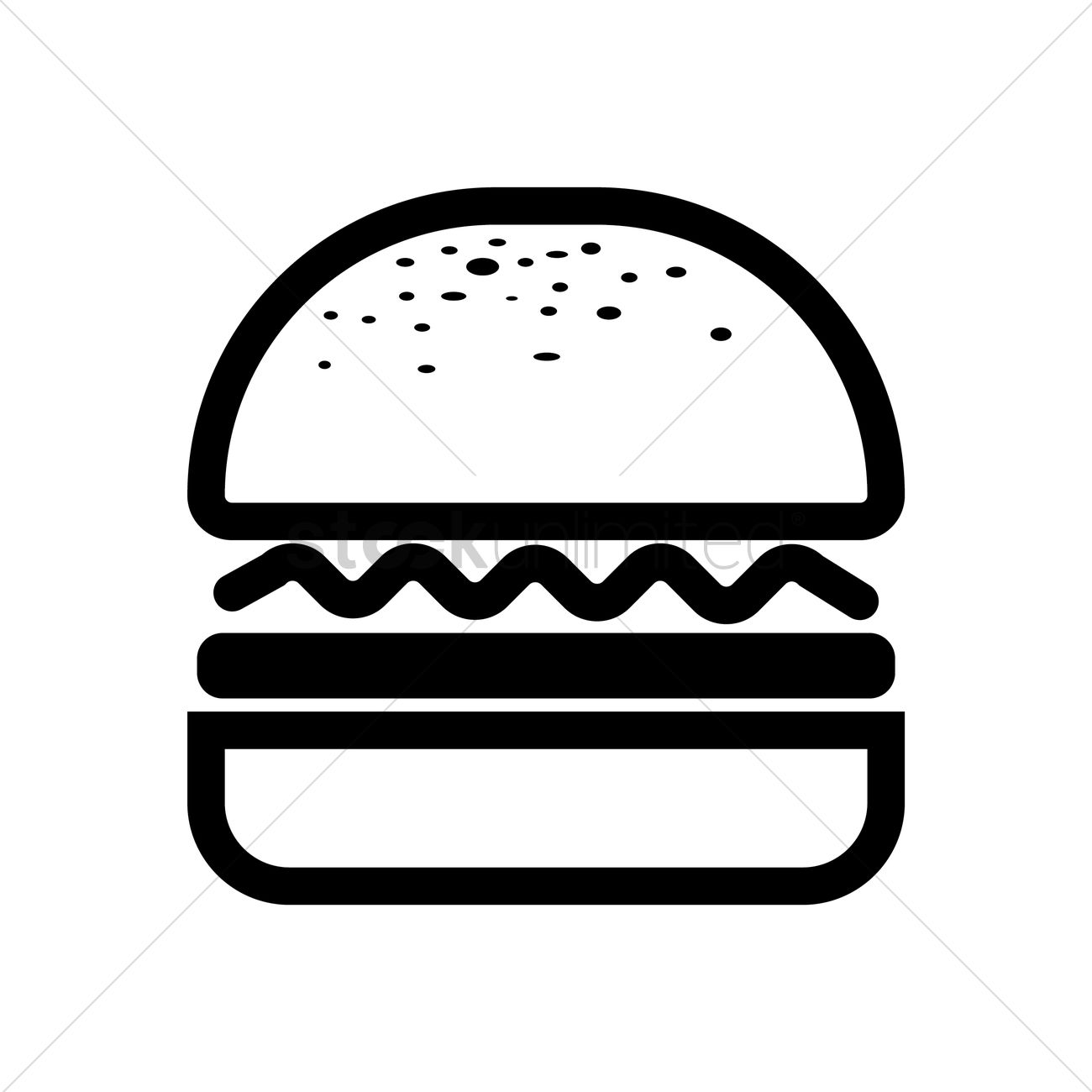 1300x1300 Hamburger Icon Vector Image