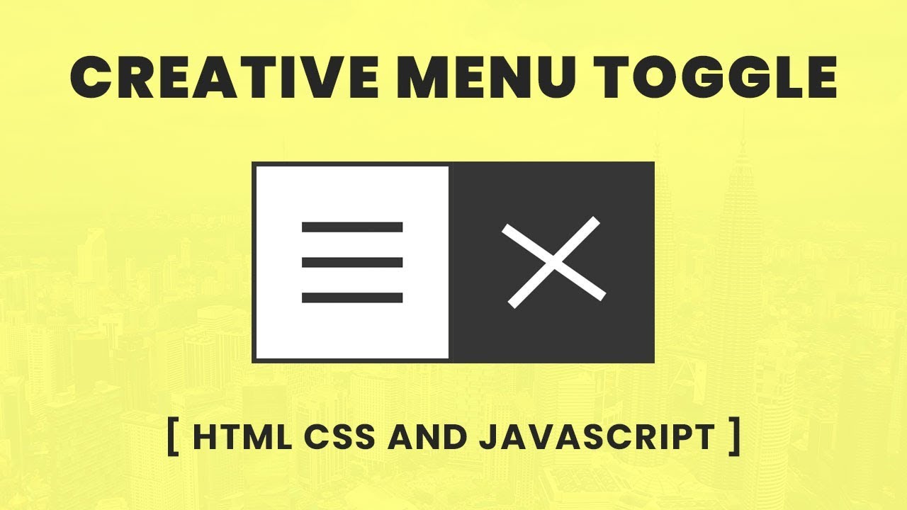1280x720 Css Transforming Hamburger Menu Icon Cretive Menu Toggle