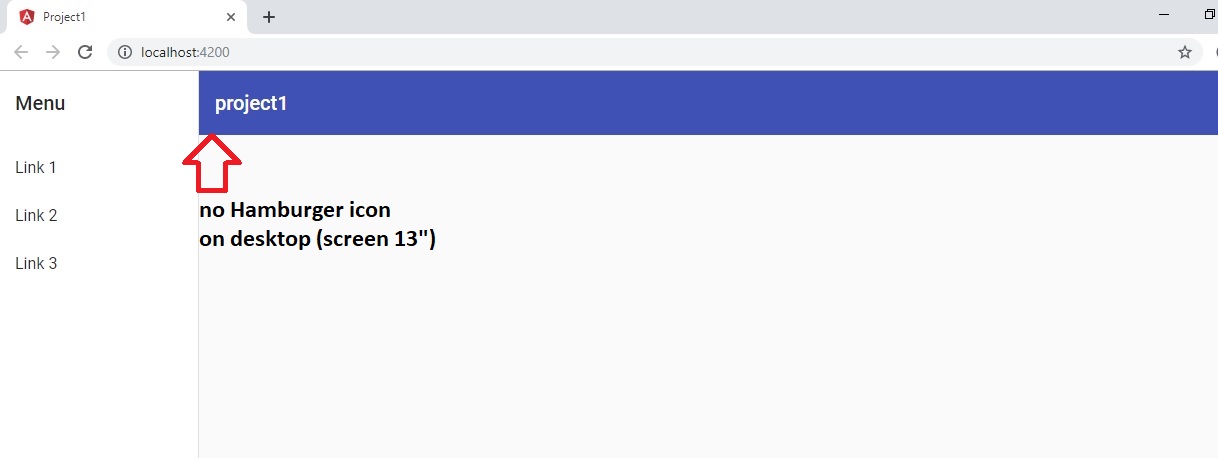 1218x458 Missing Hamburger Icon In Angular Material App