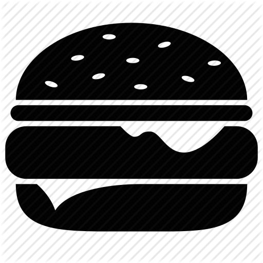 512x512 Hamburger Icon Stock Vector