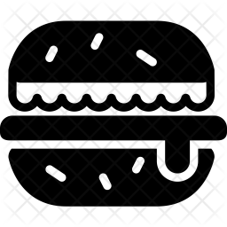 256x256 Hamburger Icon Of Glyph Style