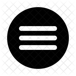 256x256 Hamburger Menu Icon Of Glyph Style