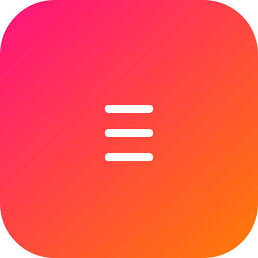 512x512 Menu, Bar, Lines, Option, List, Hamburger, Web Icon Of Line Style