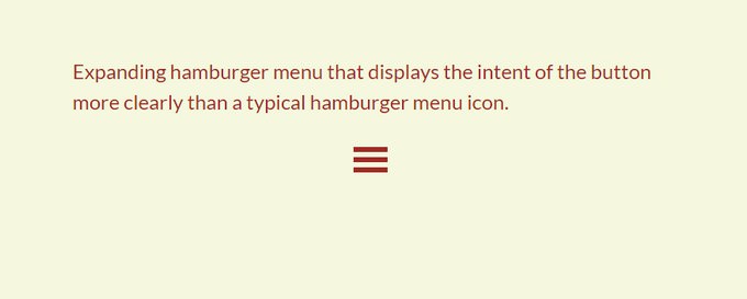 Hamburger Navigation Icon