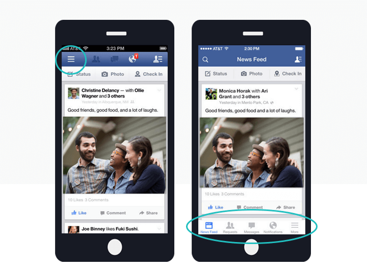 720x533 Hamburger Menu Alternatives To Mobile Ui's Disputed Pattern