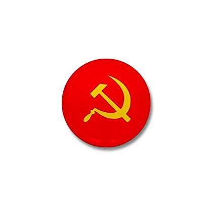 425x425 Pin Back Button Hammer And Sickle Russian Symbol Cold