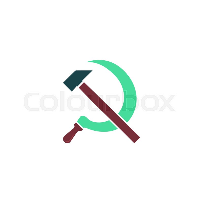 800x800 Hammer Sickle Icon Vector Flat Simple Stock Vector Colourbox