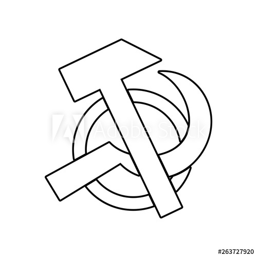 500x500 Hammer And Sickle Icon Element Of Communism Capitalism For Mobile