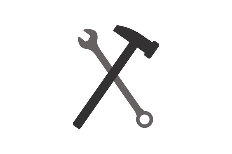 750x500 Hammer And Wrench Icon