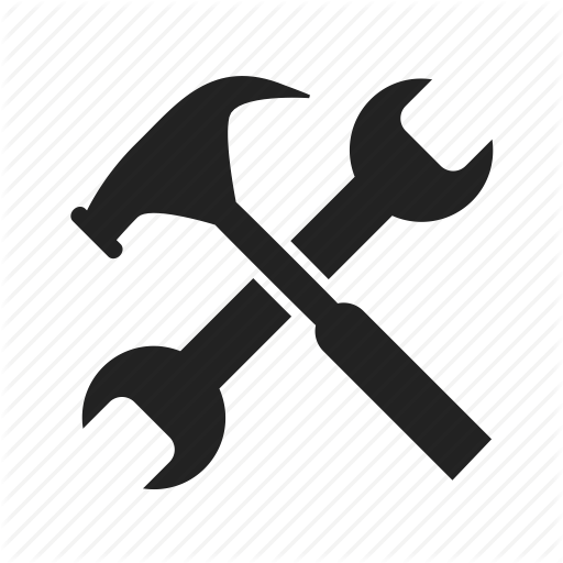 512x512 Gear, Hammer, Job, Options, Repair, Service, Setting, System, Tool