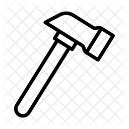 256x256 Hammer Icon Of Line Style