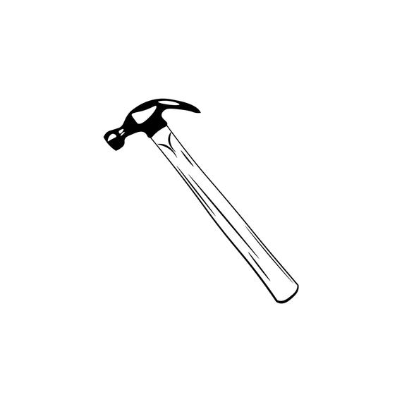 570x570 Wooden Hammer Icon Construction Building Tools Repair Etsy