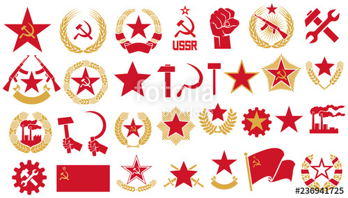 500x284 Communism And Socialism Vector Icons Set